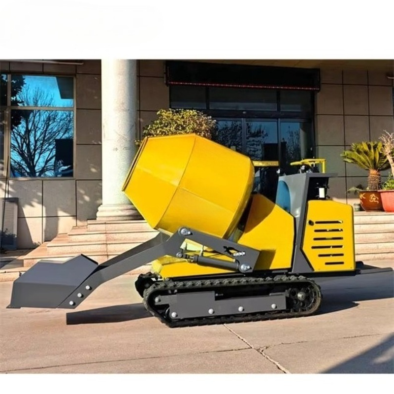 Concrete Mixer Machine - Autocaricatore Cingolato da 0,8 Tonnellate con