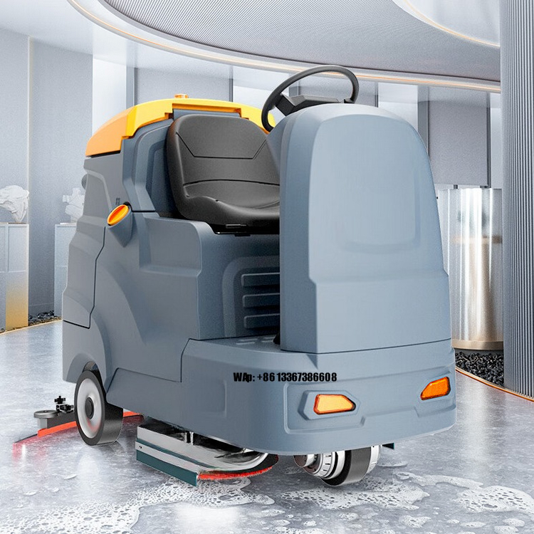 Industrial Floor Scrubber - Doppia spazzola professionale per pavimenti, robusta