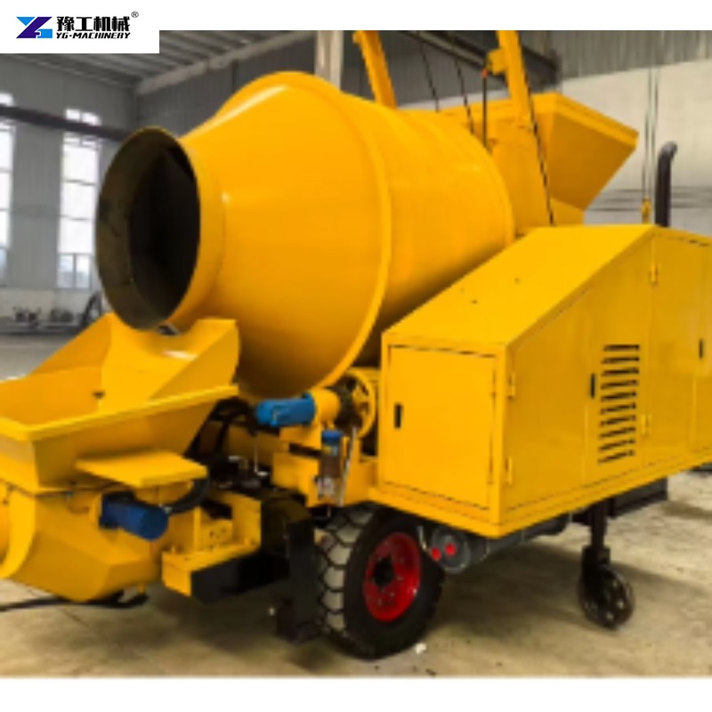 Concrete Mixer Machine - Betoniera su Rimorchio con Pompa di